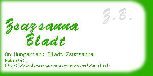 zsuzsanna bladt business card